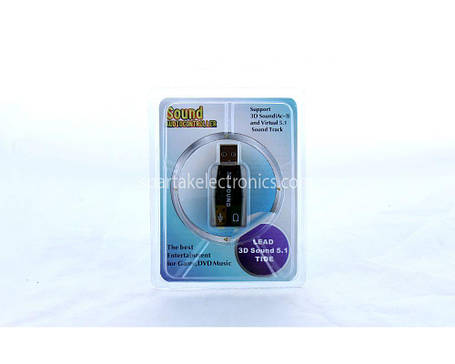 Sound audiocontroller/звукова карта USB 3D sound 5.1 (500) у пап. 500 шт., фото 1