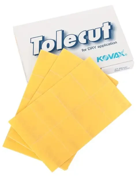 Листи абразивні TOLECUT SO 29х35мм 1/8 розріз, жовтий, K-800, фото 1