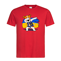 Красная мужская/унисекс футболка Рисунок с Псом Патроном (1-19-2-червоний)