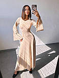 Довге плаття з трикотажу з розкльошеною спідницею і з розкльошеними рукавами (р. S, M) 66035414Е, фото 9