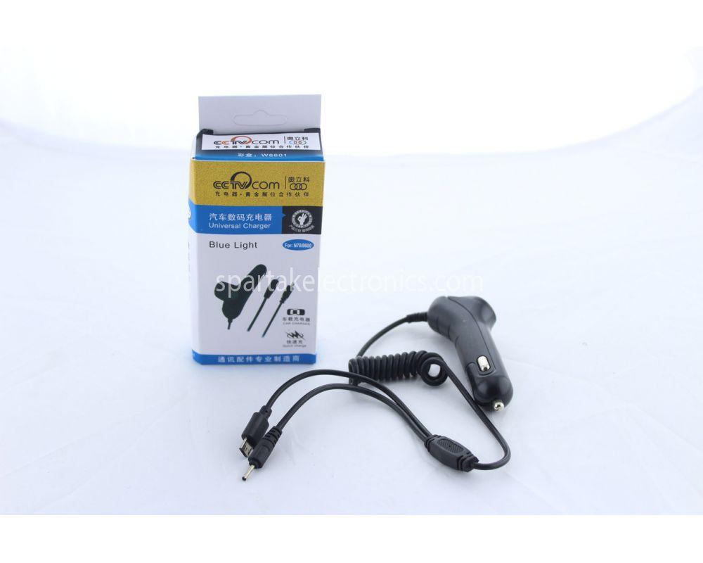 Адаптер CAR (АВТОМОБИЛЬНЫЙ)12v 2 in1 nokia+micro (500)в упак. 500 шт.