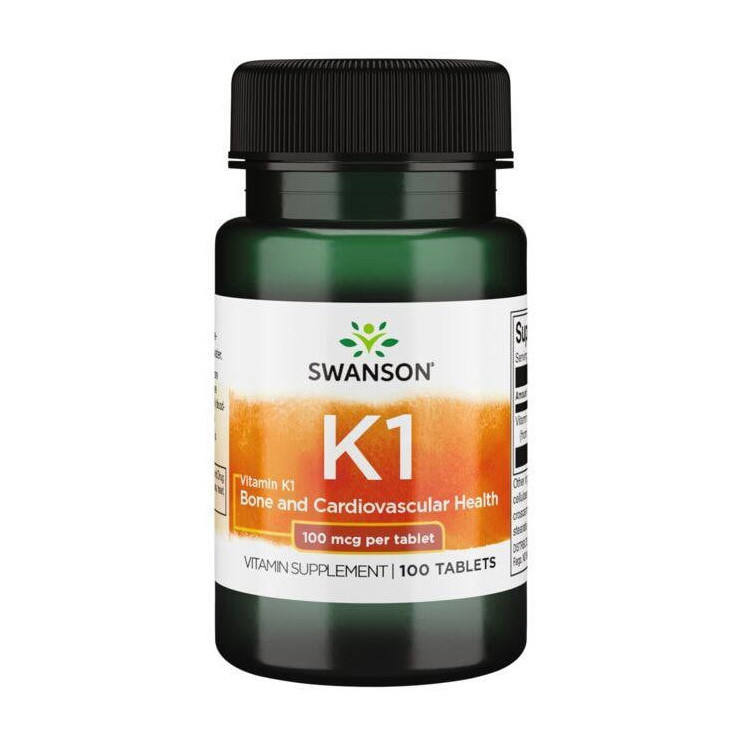 Вітамін К1 Swanson Vitamin K1 100 Tabs