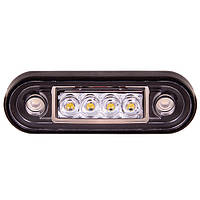 Повторитель габарита (палец двойной) 4 LED 12/24V белый 85*10*25мм (TH-0010-white)