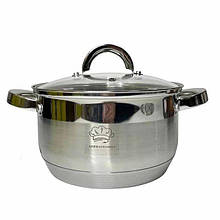 Каструля з кришкою для кухні  German Family GF-2050 4.5 л з високоякісної нержавіючої сталі