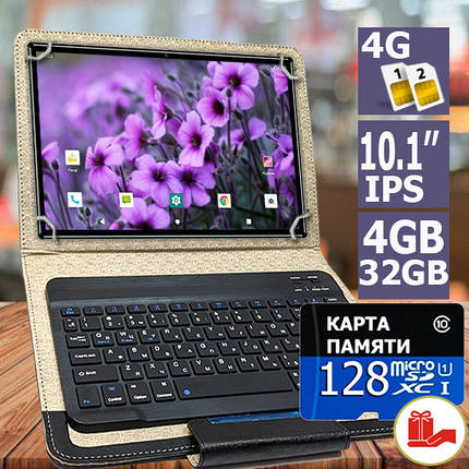 Планшет- телефон Samsung Galaxy Tab Q10 Ultra LTE 4/32 DUAL SIM 10.1" IPS Bluetooth КЛАВІАТУРА та SD карта 128GB, фото 1