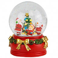Снежный шар новогодняя "Новогодняя вечеринка" Красный 15,5х9 см Elisey (6016-021)