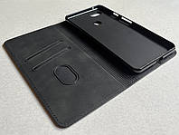 Google Pixel 3 XL защитный чехол-книжка черный, из матовой искусственной кожи со слотами для карт