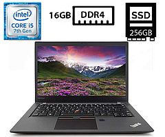 Ультрабук Lenovo ThinkPad T470/14"IPS Touch (1920x1080)/Intel Core i5-7300U 2.60GHz/16GB DDR4/SSD 256GB/Intel HD Graphics