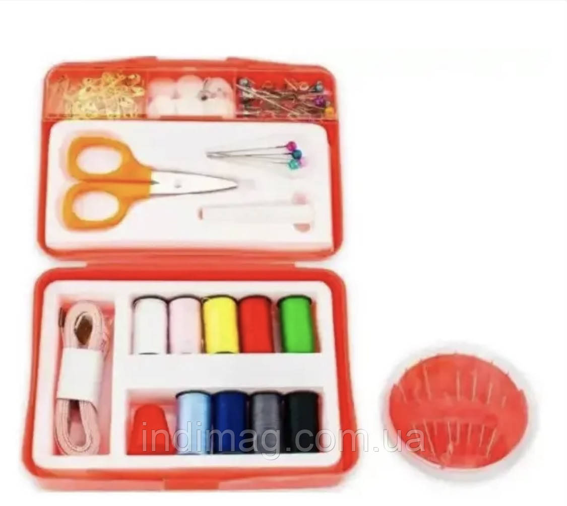 Набір для шиття INSTA SEWING KIT Набір портативний дорожній з голками Червоний