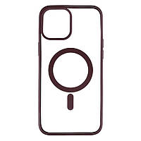 Чехол Color MagSafe Apple iPhone 12 Pro Max Bordo DT, код: 8062982