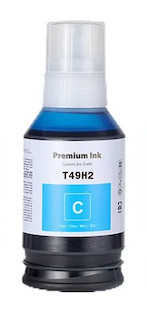 Сумісний контейнер з водним чорнилом T49H2 для плотерів Epson SureColor SC-T3100x, Cyan, 140 мл, фото 1
