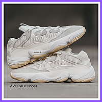 Кроссовки мужские и женские Adidas Yeezy Boost 500 Bone White / Адидас Изи буст 500 бон