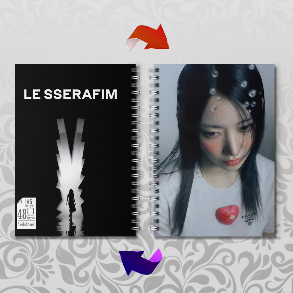 Скетчбук А5 48 арк.150 гр.м² K-Pop Group Le Sserafim