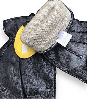 Чоловічі рукавички Shust Gloves 4-753s1 з білою строчками, фото 4