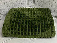 Плед-покривало з бамбукового волокна "Lisa" Кубики зелені (220x240cм), фото 2