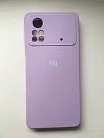 Силіконовий чохол для Xiaomi Poco X4 Pro 5G фіалковий (бампер)