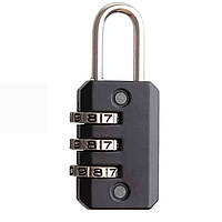 Мини-замок с кодом Naturehike Travel lock NH20SJ002 Black