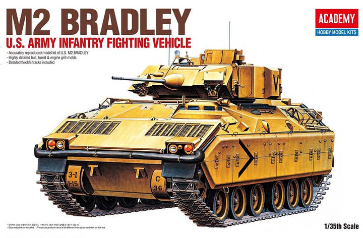 Warrior MCV Iraq 2003. Збірна модель БМП у масштабі 1/35. ACADEMY 13201, фото 1