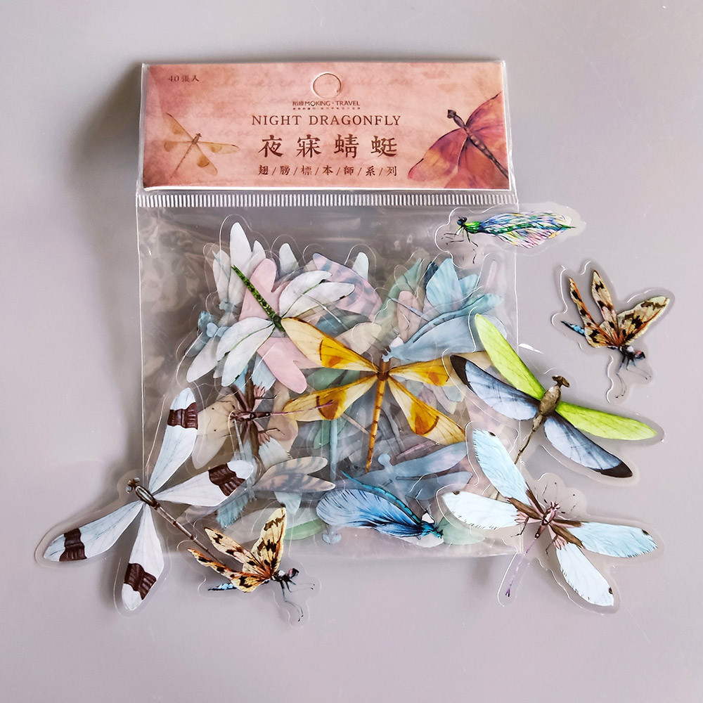 Набір фігурних наліпок "Night Dragonfly", фото 1