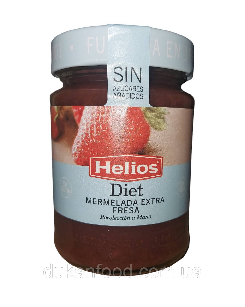 Джем HELIOS "Полуниця" без цукру, 280 г