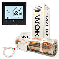 Нагрівальний мат WoksMat 160 1600 Вт (10,00 м2) з терморегулятором Ecoset PWT 002 Wi-Fi