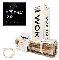 Нагрівальний мат WoksMat 160 120 Вт (0,75 м2) з терморегулятором Ecoset TGT 70 Wi-Fi