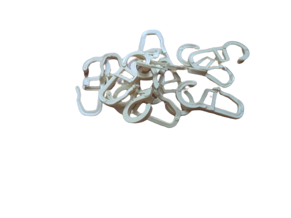 Гачки  на кільця (дуб)для металопластикових карнизів