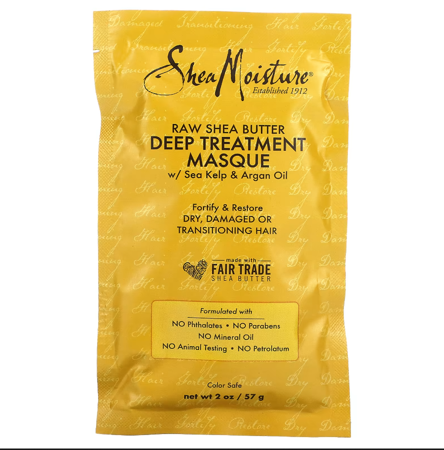 SheaMoisture, маска для глибокого догляду, необроблена олія ши, 57 г (2 унції)