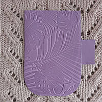 Клапан для міні сумки 12 х 18 "Пальми". Бузок. П2