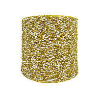 Італійська пряжа бобінна Vimar 1991 art Parigi, білий з гірчичним