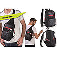Універсальний рюкзак-сумка на спину або груди "CROSS BAG" від німецького бренду Troika, фото 5