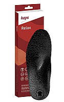 Ортопедические стельки для взрослых черные Kaps Relax Black 43 SM, код: 6596009