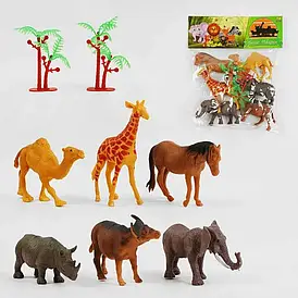 Набір іграшкових диких тварин 6 шт., у пакеті "TK Group"