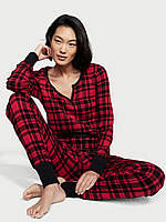 Пижама Victorias Secret Thermal Long Pajama Set Red Buffalo Check XXL