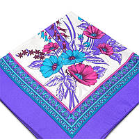 Платок женский, шелковый, размер 70/70, 10 шт./уп Светло-Фиолетовый