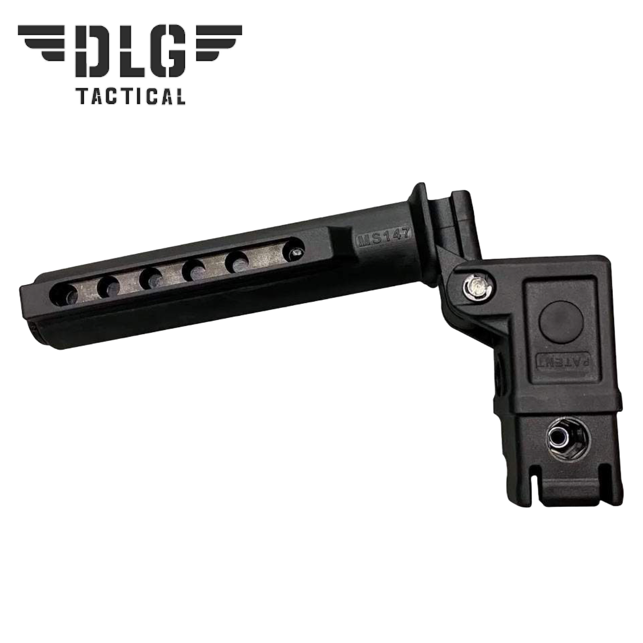 Труба адаптер для прикладу АК 47/ АК 74/ АКМ DLG-Tactical 147 Чорний аксесуар для тюнінгу зброї труба АК Mil-Spec, фото 1