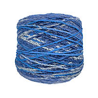 Італійська пряжа Di.Ve Spark синя, з люрексом (Пряжа напіввовняна)