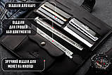 Портмоне клатч чоловічий натуральна шкіра LONG WALLET MenStuff BLACK чорний гаманець, фото 4