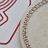 Браслет зі срібла з рожевими цирконами на руку та плетінням Арабський Бісмарк 16.5 см, фото 5