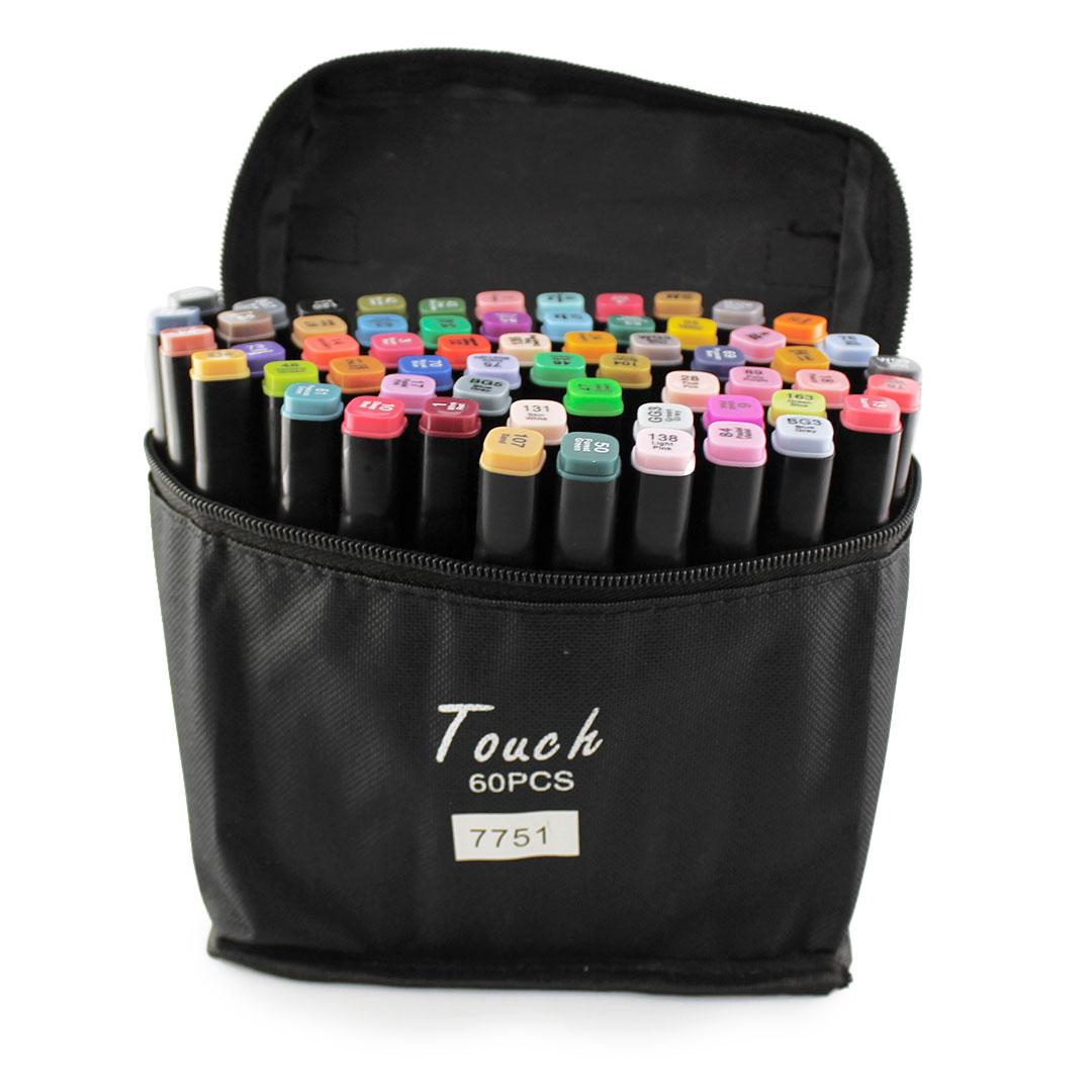 Набір скетч-маркерів 60 шт. для малювання двосторонніх Touch (24)