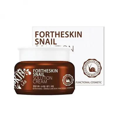 Омолоджуючий крем від зморшок з муцином равлика Fortheskin Snail Solution Cream 100 мл