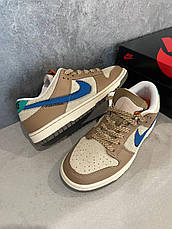 Чоловічі кросівки Nike Dunk Low Size Dark Driftwood Brown Beige Blue DO6712-200, фото 5