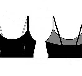 Викрійка купальник топік