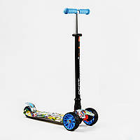 Самокат Best Scooter MAXI S 4 колеса PU СВЕТ Graffiti 60 кг Разноцветный (111816) TP, код: 7696298