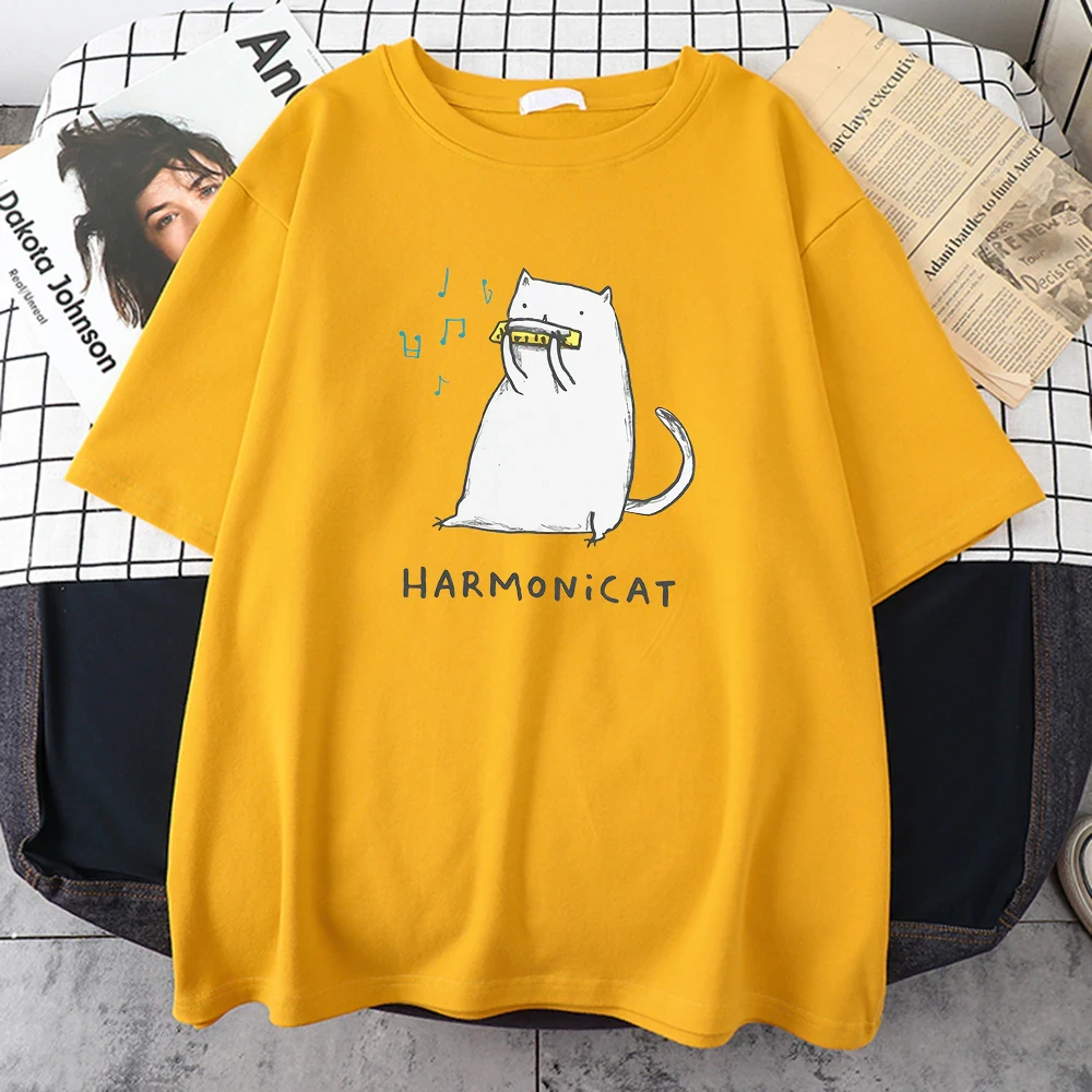 Футболка унісекс з принтом "HARMONICAT", фото 1
