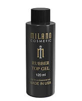 Верхнє каучукове покриття (топ/фініш) для манікюру без липкого шару Milano Rubber Top No Sticky Milano 120ml