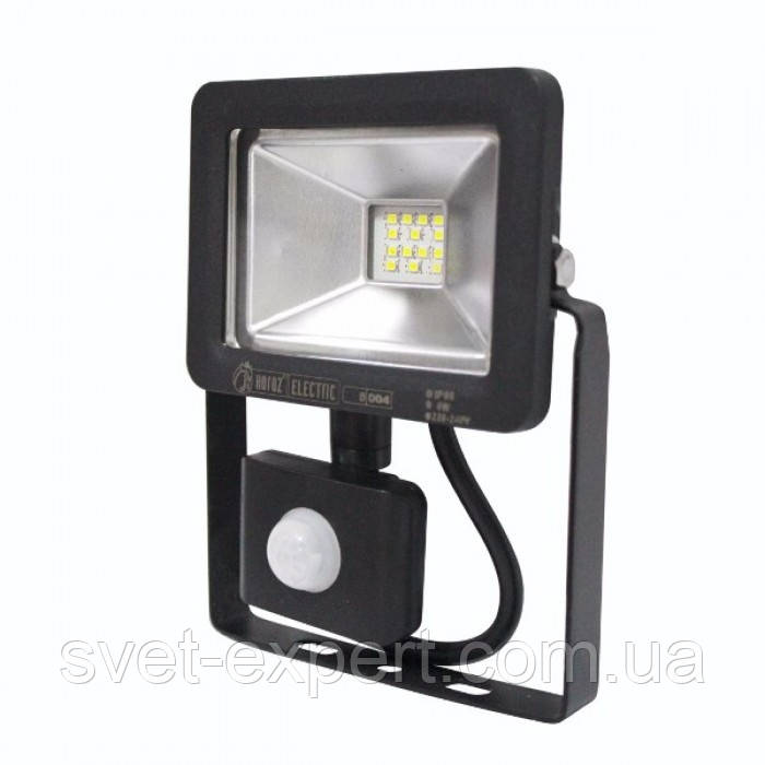 Прожектор з датчиком руху IP65 SMD LED 10W 6400K 500lm 220-240v