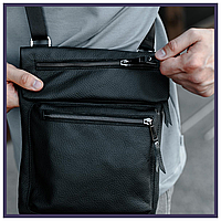 Чоловічі барсетки з натуральної шкіри, сумка через плече Bizz, шкіряні сумки та портфелі для дорослих