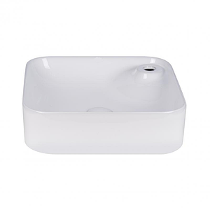 Умивальник накладний Dante Storkin 430x430x120 мм White з донним клапаном