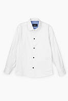 Рубашка однотонная для мальчика Deniz 311 140 см Белый (2000989711360) KP, код: 8022560